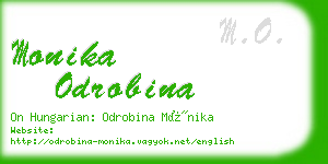 monika odrobina business card